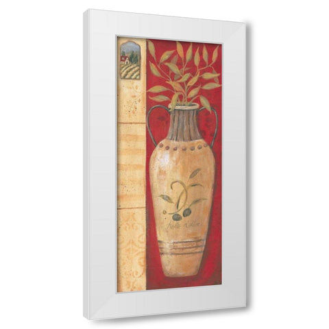 Nuile d Olive White Modern Wood Framed Art Print by Moulton, Jo