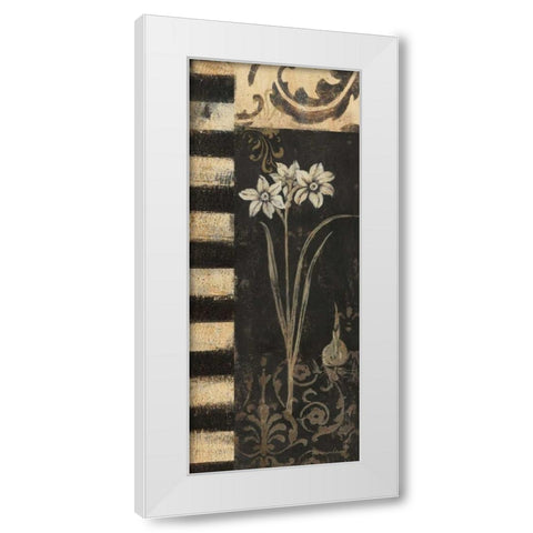 Black and White Paper Whites White Modern Wood Framed Art Print by Moulton, Jo