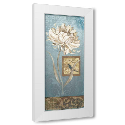 Seasons Song I White Modern Wood Framed Art Print by Moulton, Jo