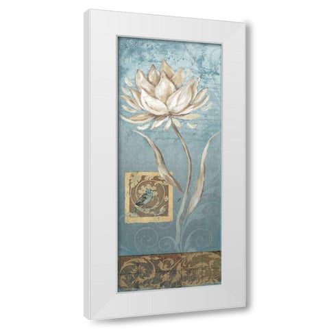 Seasons Song II White Modern Wood Framed Art Print by Moulton, Jo