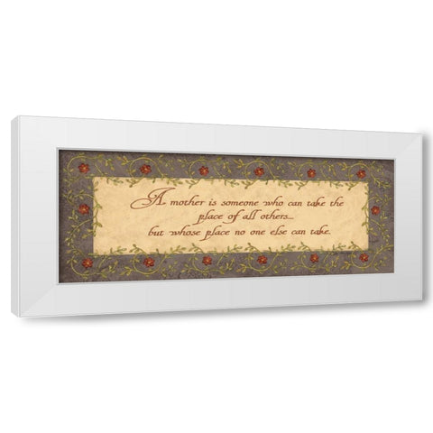 Mother White Modern Wood Framed Art Print by Moulton, Jo