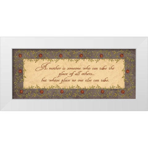 Mother White Modern Wood Framed Art Print by Moulton, Jo