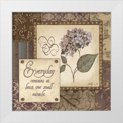 Everyday White Modern Wood Framed Art Print by Moulton, Jo