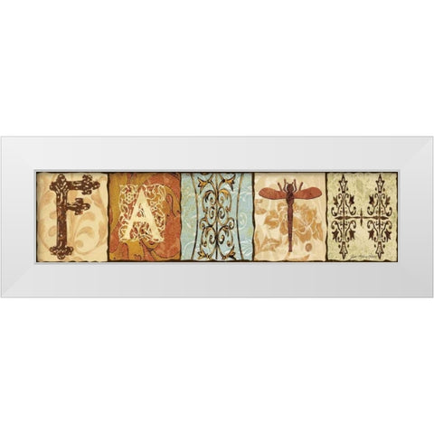 Faith White Modern Wood Framed Art Print by Moulton, Jo