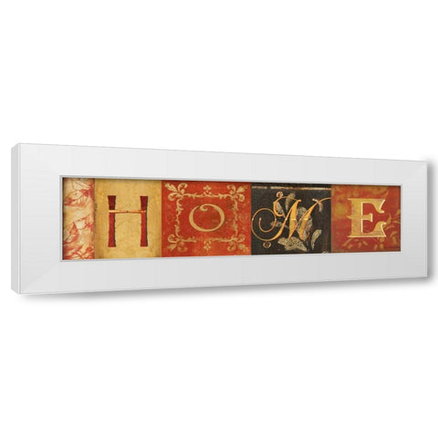 Home White Modern Wood Framed Art Print by Moulton, Jo