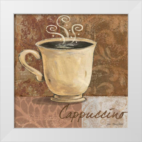 Cappuccino White Modern Wood Framed Art Print by Moulton, Jo