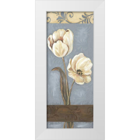 Gardens Edge I White Modern Wood Framed Art Print by Moulton, Jo