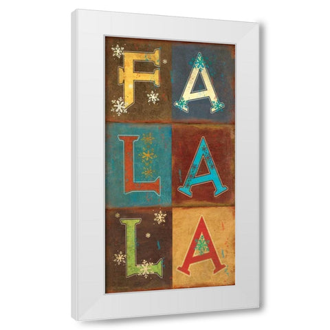 Falala! White Modern Wood Framed Art Print by Moulton, Jo