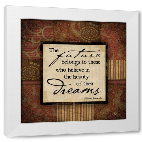 The Future White Modern Wood Framed Art Print by Pugh, Jennifer