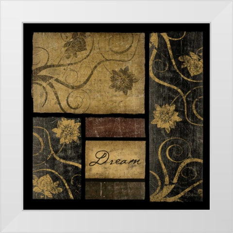 Dream White Modern Wood Framed Art Print by Pugh, Jennifer