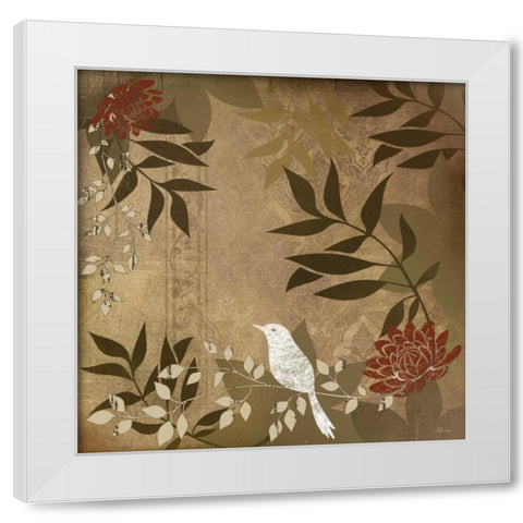 Bird I White Modern Wood Framed Art Print by Pugh, Jennifer