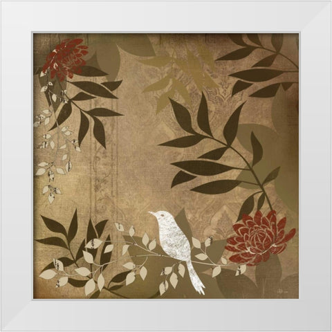 Bird I White Modern Wood Framed Art Print by Pugh, Jennifer