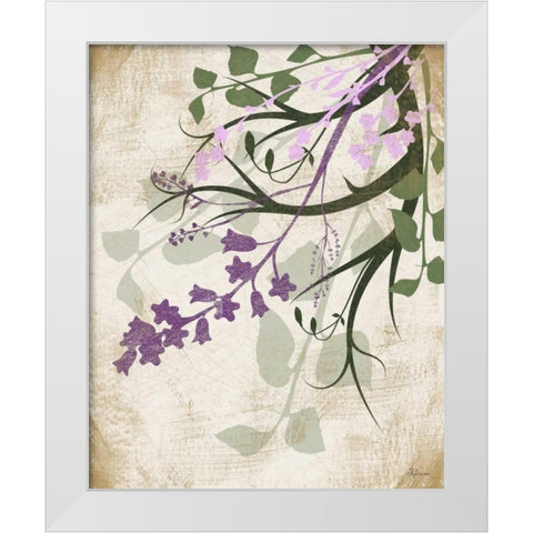 Lavender and Sage II White Modern Wood Framed Art Print by Pugh, Jennifer