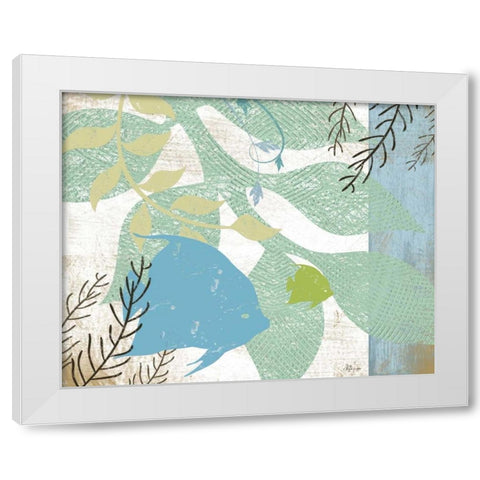 Sea Life II White Modern Wood Framed Art Print by Pugh, Jennifer