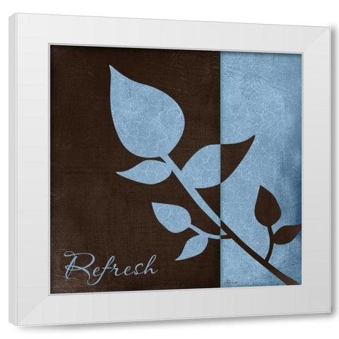 Refresh White Modern Wood Framed Art Print by Pugh, Jennifer