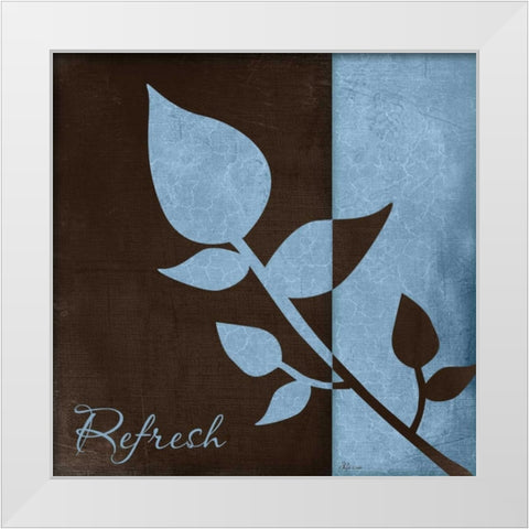 Refresh White Modern Wood Framed Art Print by Pugh, Jennifer