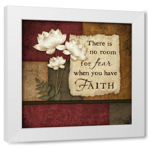 Faith White Modern Wood Framed Art Print by Pugh, Jennifer