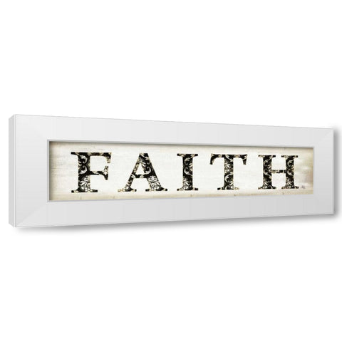 Faith White Modern Wood Framed Art Print by Pugh, Jennifer