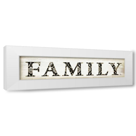 Family White Modern Wood Framed Art Print by Pugh, Jennifer