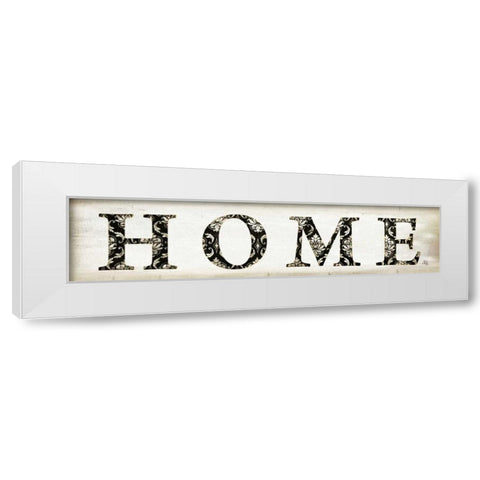 Home White Modern Wood Framed Art Print by Pugh, Jennifer