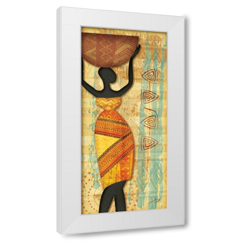 Ethnic Beauty II White Modern Wood Framed Art Print by Pugh, Jennifer