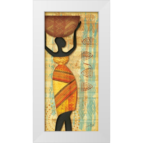 Ethnic Beauty II White Modern Wood Framed Art Print by Pugh, Jennifer