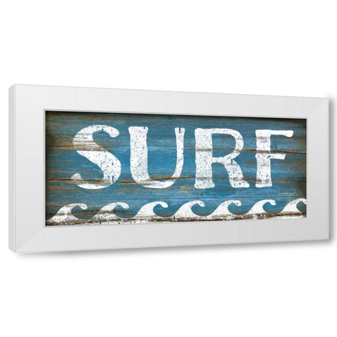Surf White Modern Wood Framed Art Print by Pugh, Jennifer