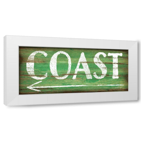 Coast White Modern Wood Framed Art Print by Pugh, Jennifer