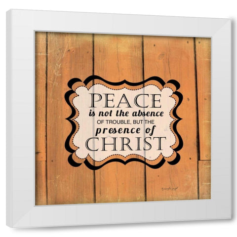 Peace is Not White Modern Wood Framed Art Print by Pugh, Jennifer