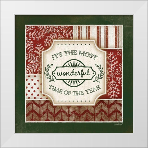 Wonderful Time of the Year White Modern Wood Framed Art Print by Pugh, Jennifer