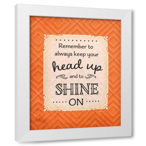 Shine On White Modern Wood Framed Art Print by Pugh, Jennifer