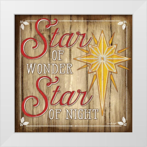 Star of Wonder White Modern Wood Framed Art Print by Pugh, Jennifer