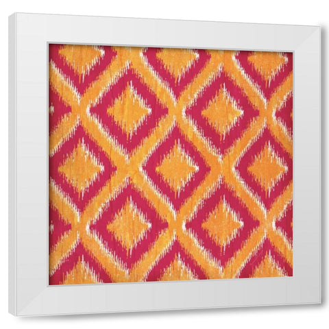 Summer iKat IV White Modern Wood Framed Art Print by Pugh, Jennifer