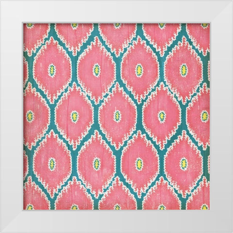 Spring iKat III White Modern Wood Framed Art Print by Pugh, Jennifer