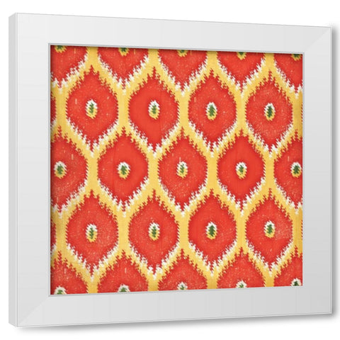 Summer iKat I White Modern Wood Framed Art Print by Pugh, Jennifer