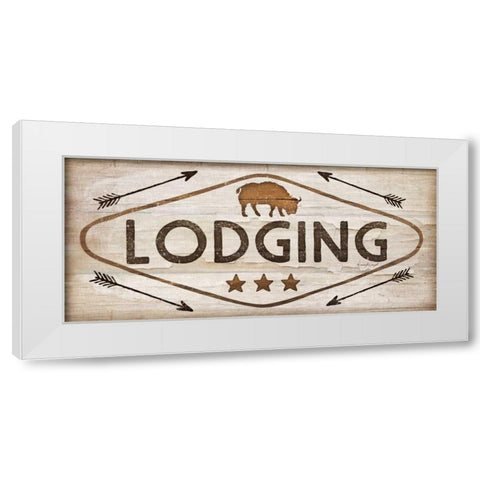 Lodging White Modern Wood Framed Art Print by Pugh, Jennifer