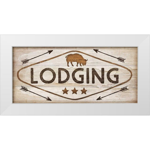 Lodging White Modern Wood Framed Art Print by Pugh, Jennifer