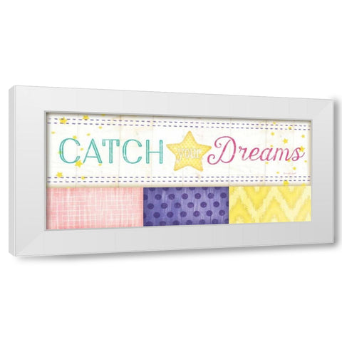 Catch Your Dreams White Modern Wood Framed Art Print by Pugh, Jennifer