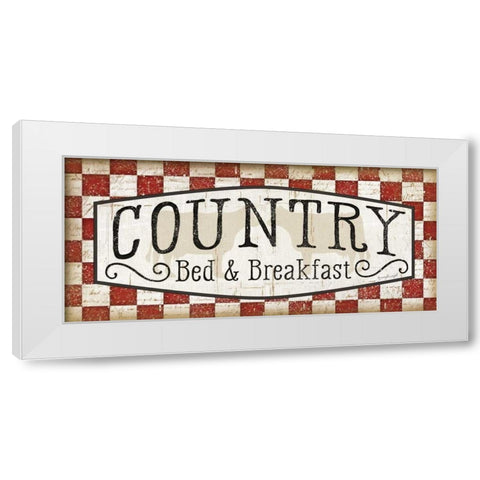 Country White Modern Wood Framed Art Print by Pugh, Jennifer
