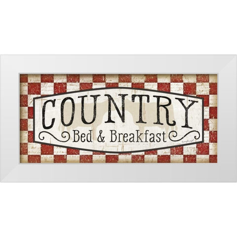 Country White Modern Wood Framed Art Print by Pugh, Jennifer