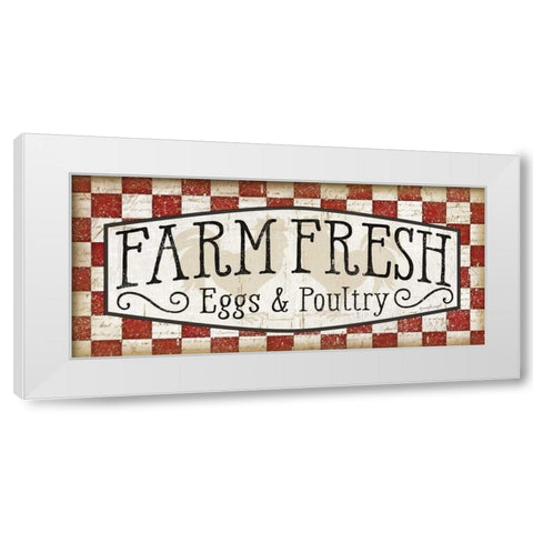Farm Fresh White Modern Wood Framed Art Print by Pugh, Jennifer