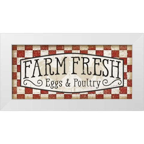 Farm Fresh White Modern Wood Framed Art Print by Pugh, Jennifer