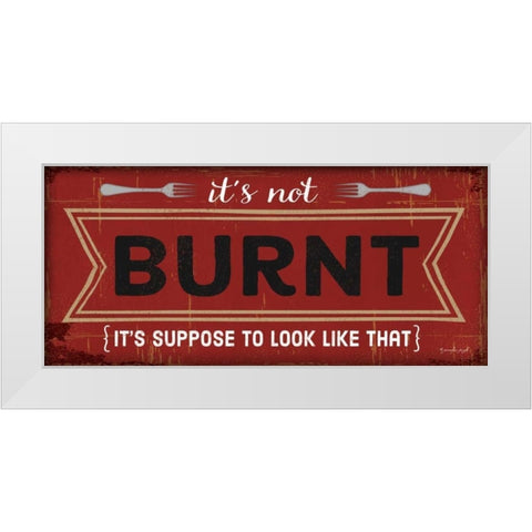 Its Not Burnt White Modern Wood Framed Art Print by Pugh, Jennifer