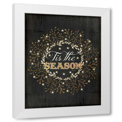 Tis the Season White Modern Wood Framed Art Print by Pugh, Jennifer