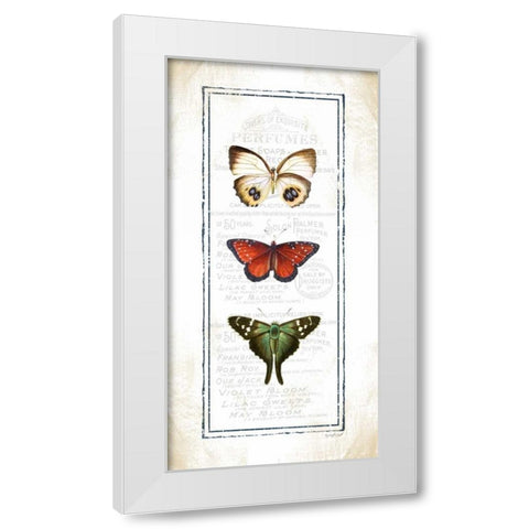 Butterfly White Modern Wood Framed Art Print by Pugh, Jennifer