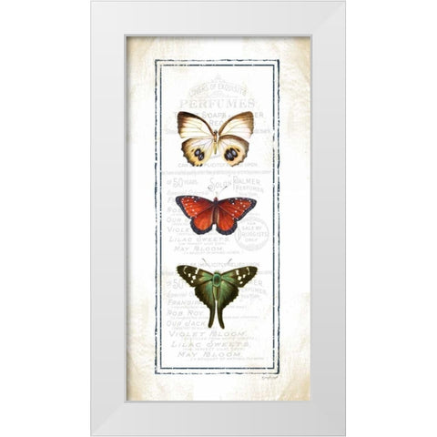 Butterfly White Modern Wood Framed Art Print by Pugh, Jennifer