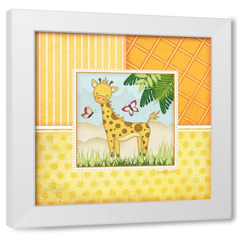 Safari White Modern Wood Framed Art Print by Pugh, Jennifer