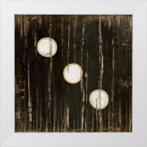 Black Three White Modern Wood Framed Art Print by Pugh, Jennifer