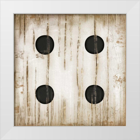 White Four White Modern Wood Framed Art Print by Pugh, Jennifer