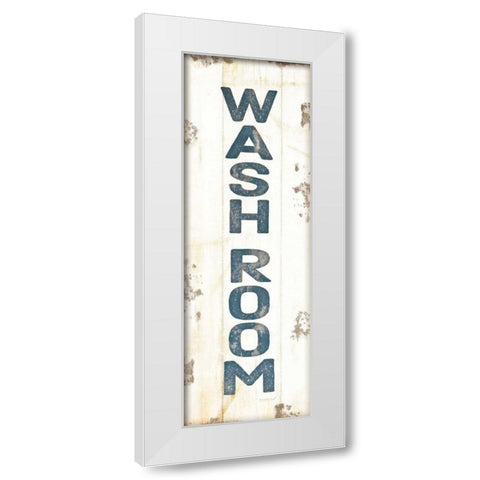 Wash Room White Modern Wood Framed Art Print by Pugh, Jennifer